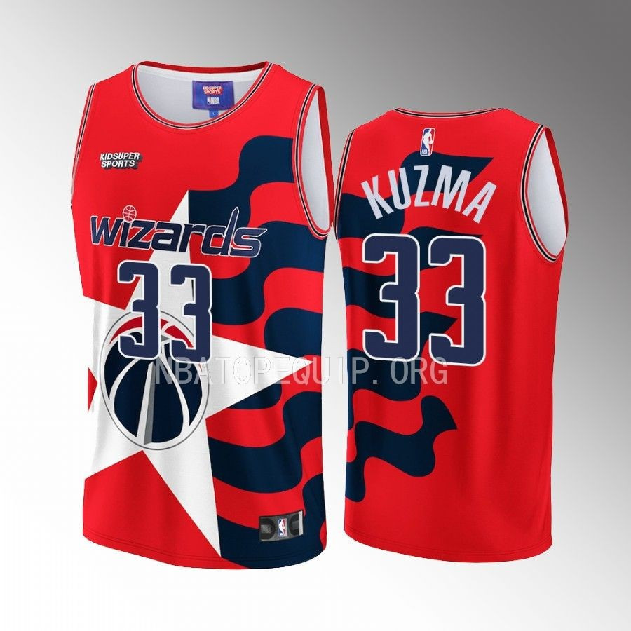 Kyle Kuzma 33 Washington Wizards KidSuper Studio Unisex Hometown NBA Jersey Unisex