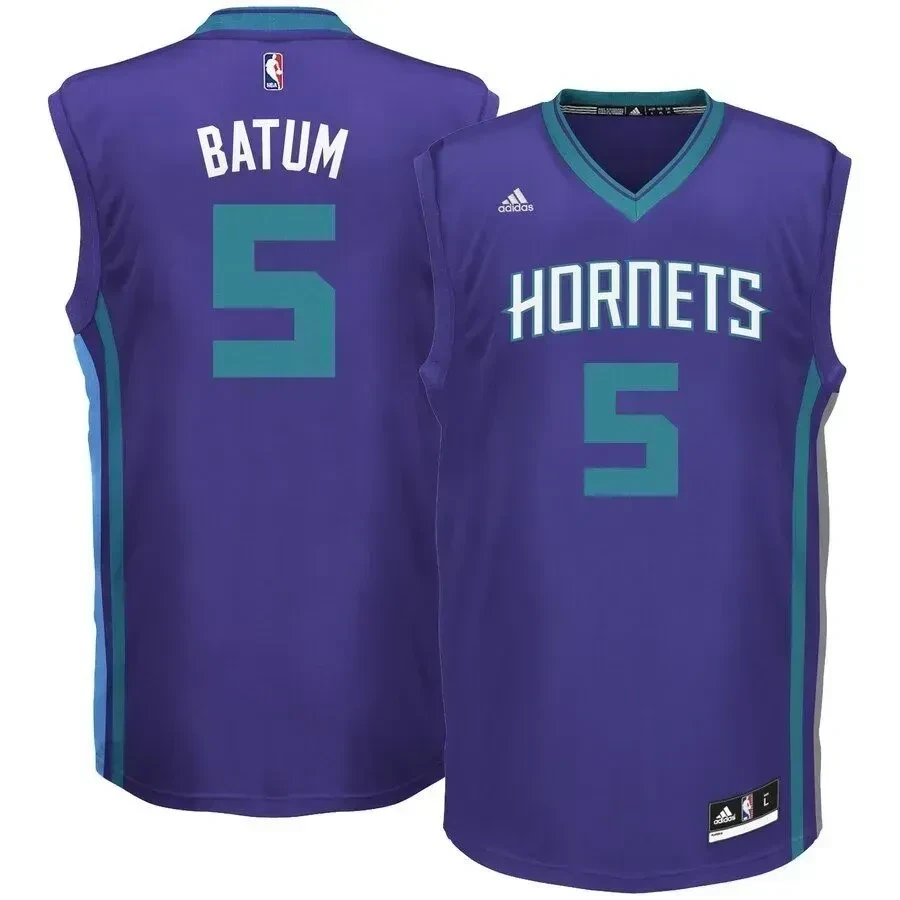 Nicolas Batum Charlotte Hornets Purple NBA Jersey Men's