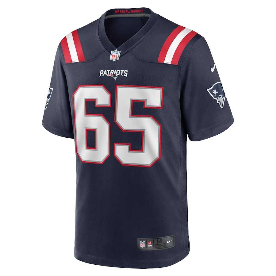 James Ferentz 65 New England Patriots Game Navy NFL Jersey Men's
