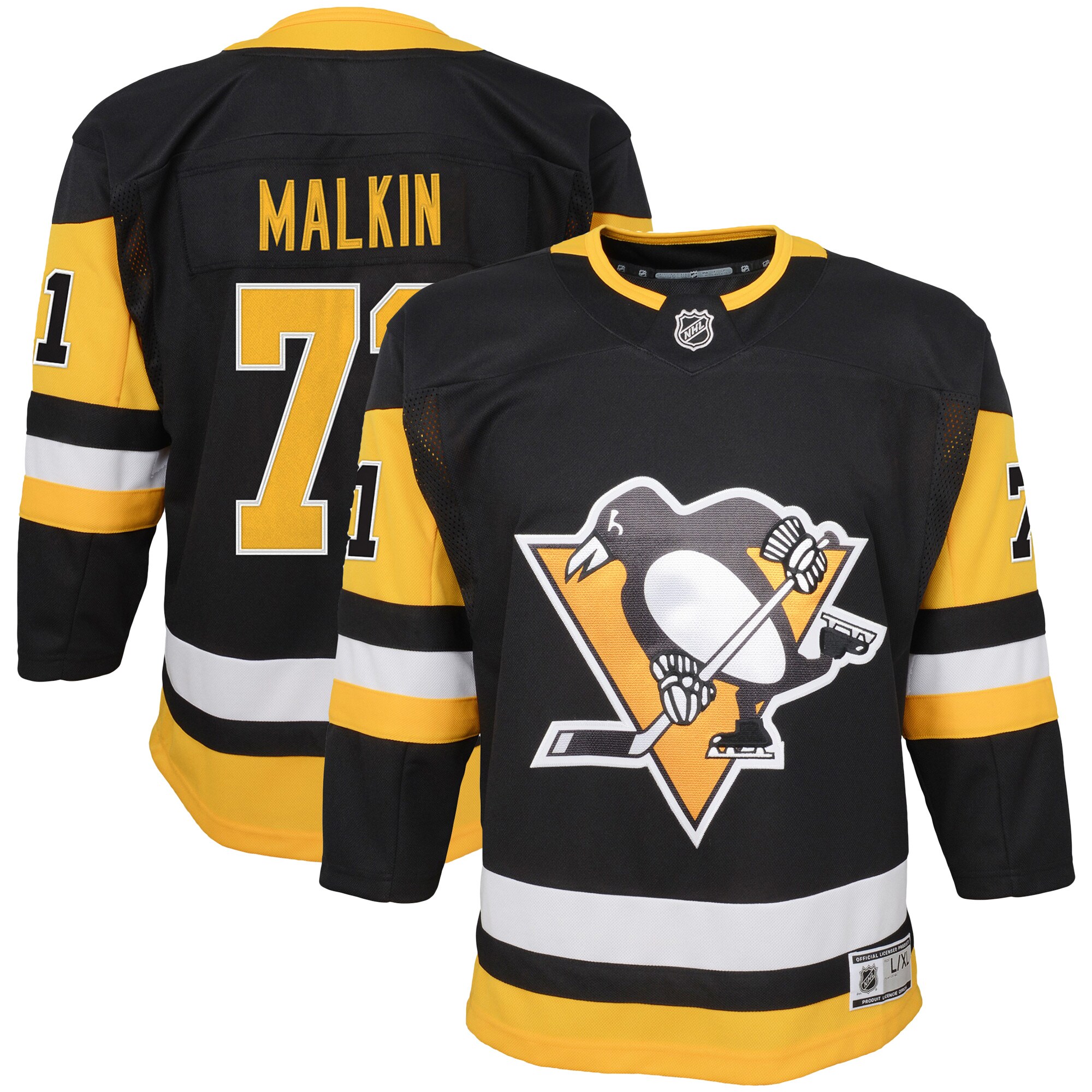Pittsburgh Penguins Evgeni Malkin Black Home Premier Player NHL Jersey Youth