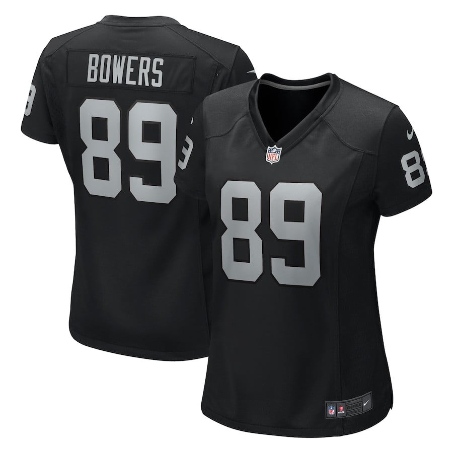 Brock Bowers Las Vegas Raiders Nike Team Game Black NFL Jersey Women's