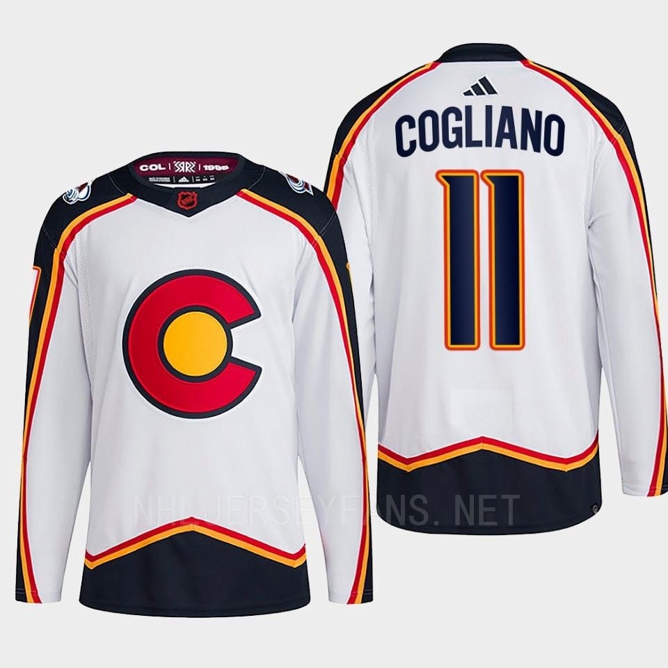 Andrew Cogliano 11 Reverse Retro 2.0 2022 Colorado Avalanche White Primegreen NHL Jersey Men's