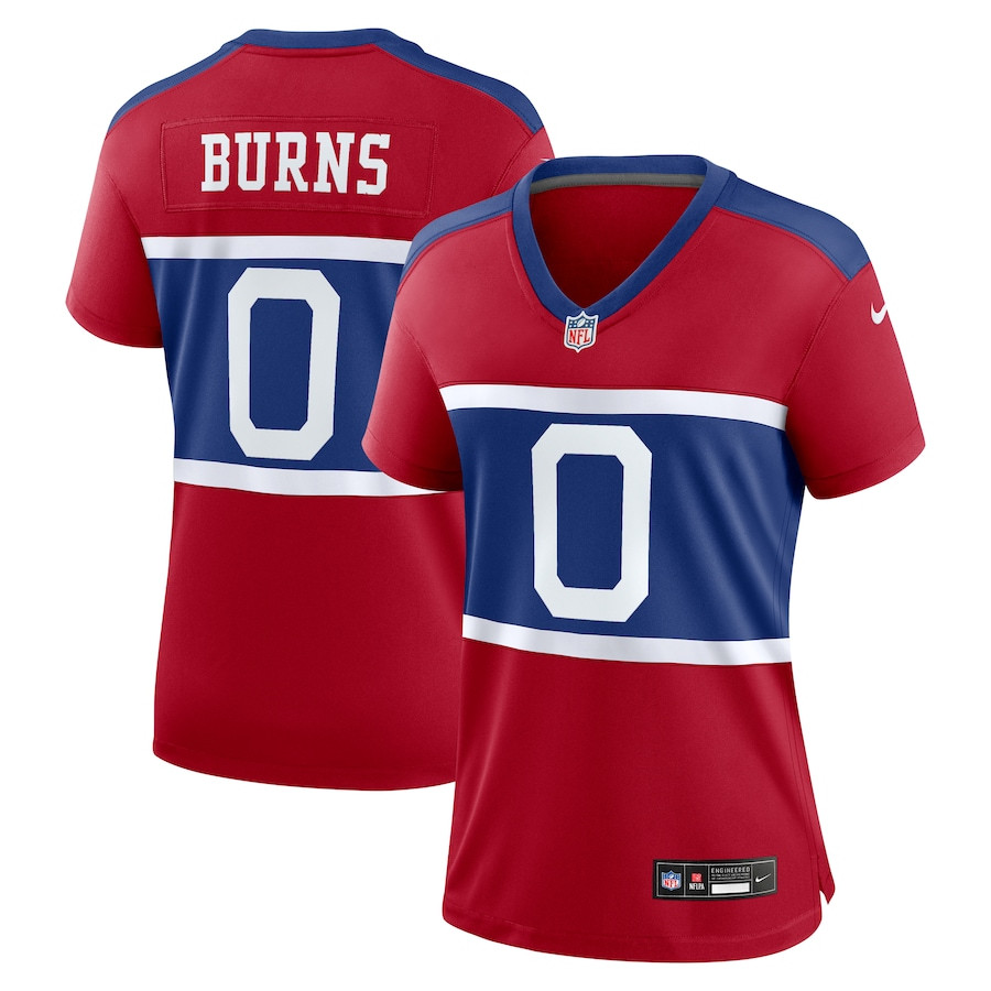 Brian Burns 0 New York Giants Alternate Player Game Century Red NFL Jersey Women's
