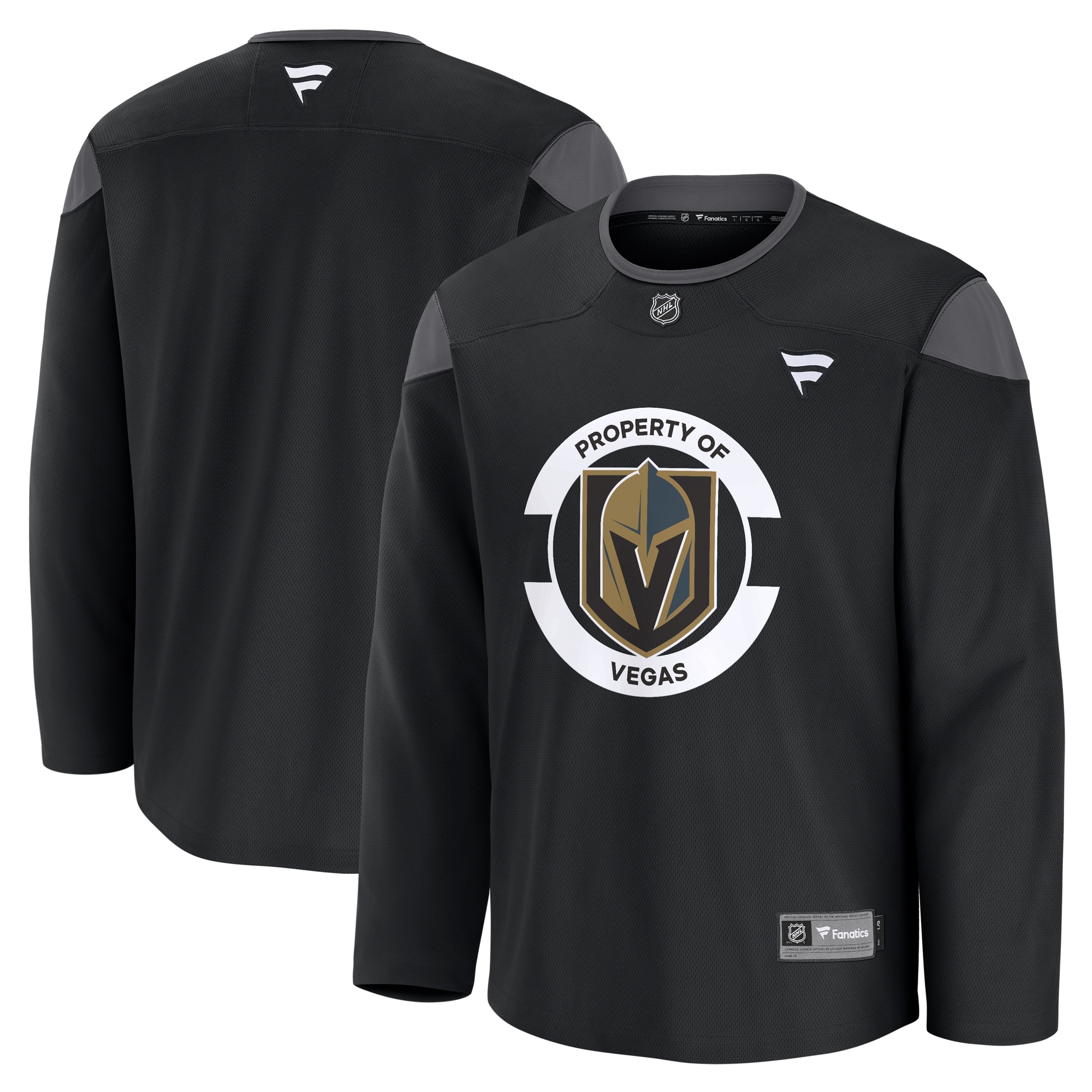 Vegas Golden Knights Black Team Practice NHL Jersey Men's