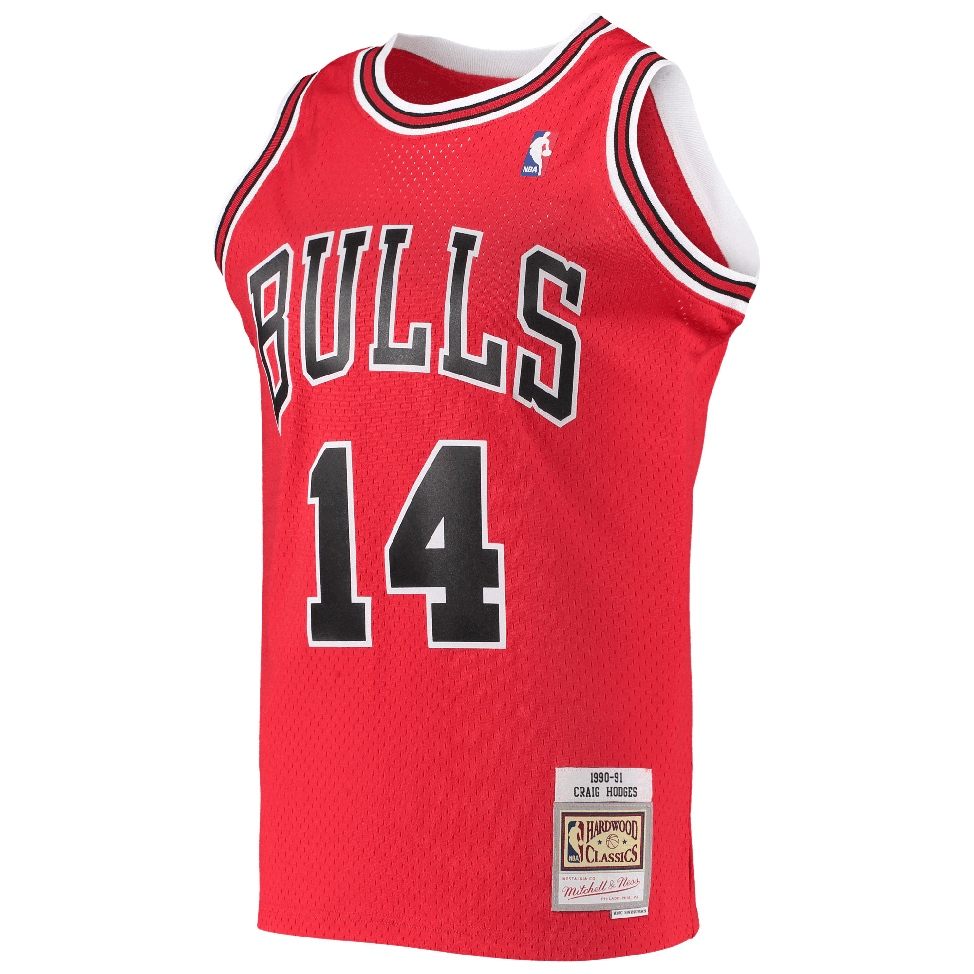 Craig Hodges Chicago Bulls Mitchell Ness 1991-92 Hardwood Classics Swingman Red NBA Jersey Men's