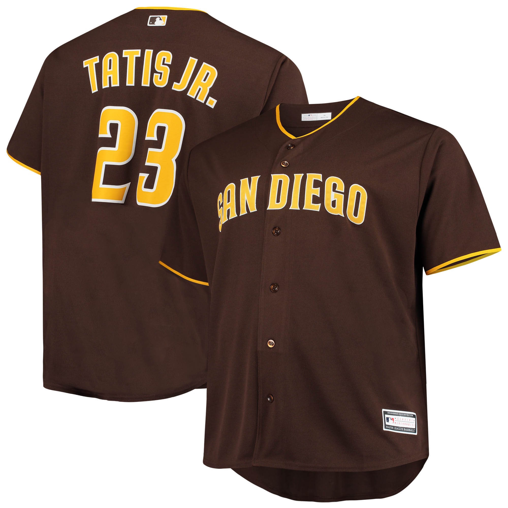 San Diego Padres Fernando Tatis Jr. Brown Big Tall Player MLB Jersey Men's