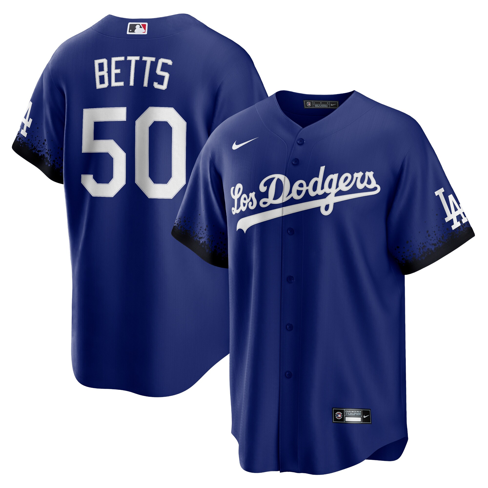 Los Angeles Dodgers Mookie Betts Royal City Connect Player MLB Jersey Men's
