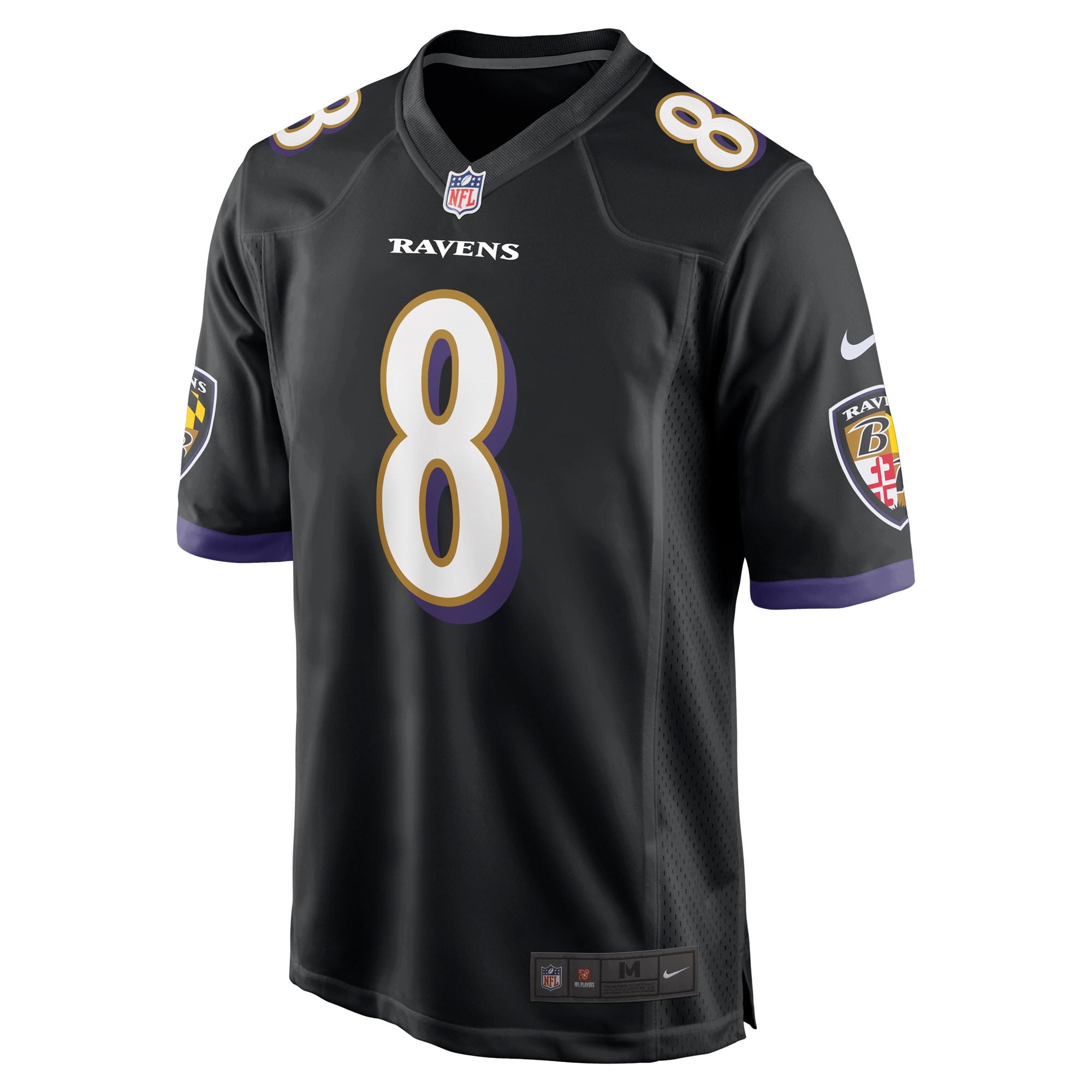 Baltimore Ravens Lamar Jackson Black Alternate Game NFL Jersey Men's