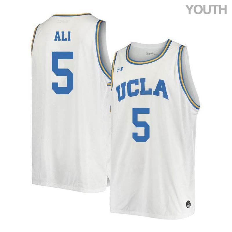 5 Prince Al White Retro Elite UCLA Bruins NCAA Jersey Youth
