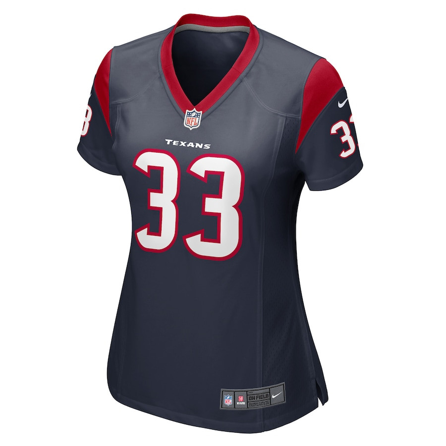 Dare Ogunbowale 33 Houston Texans Game Player Navy NFL Jersey Women's
