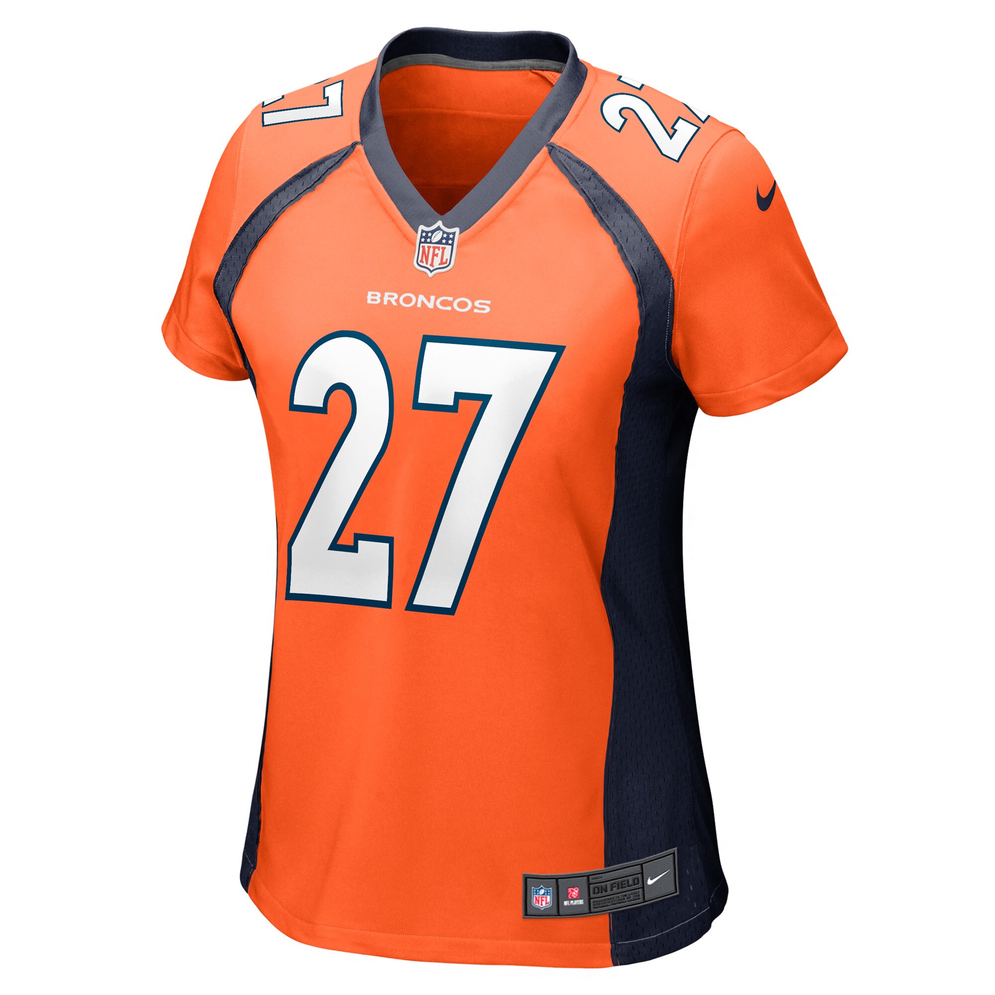 Denver Broncos Damarri Mathis Orange Game Player NFL Jersey Women's
