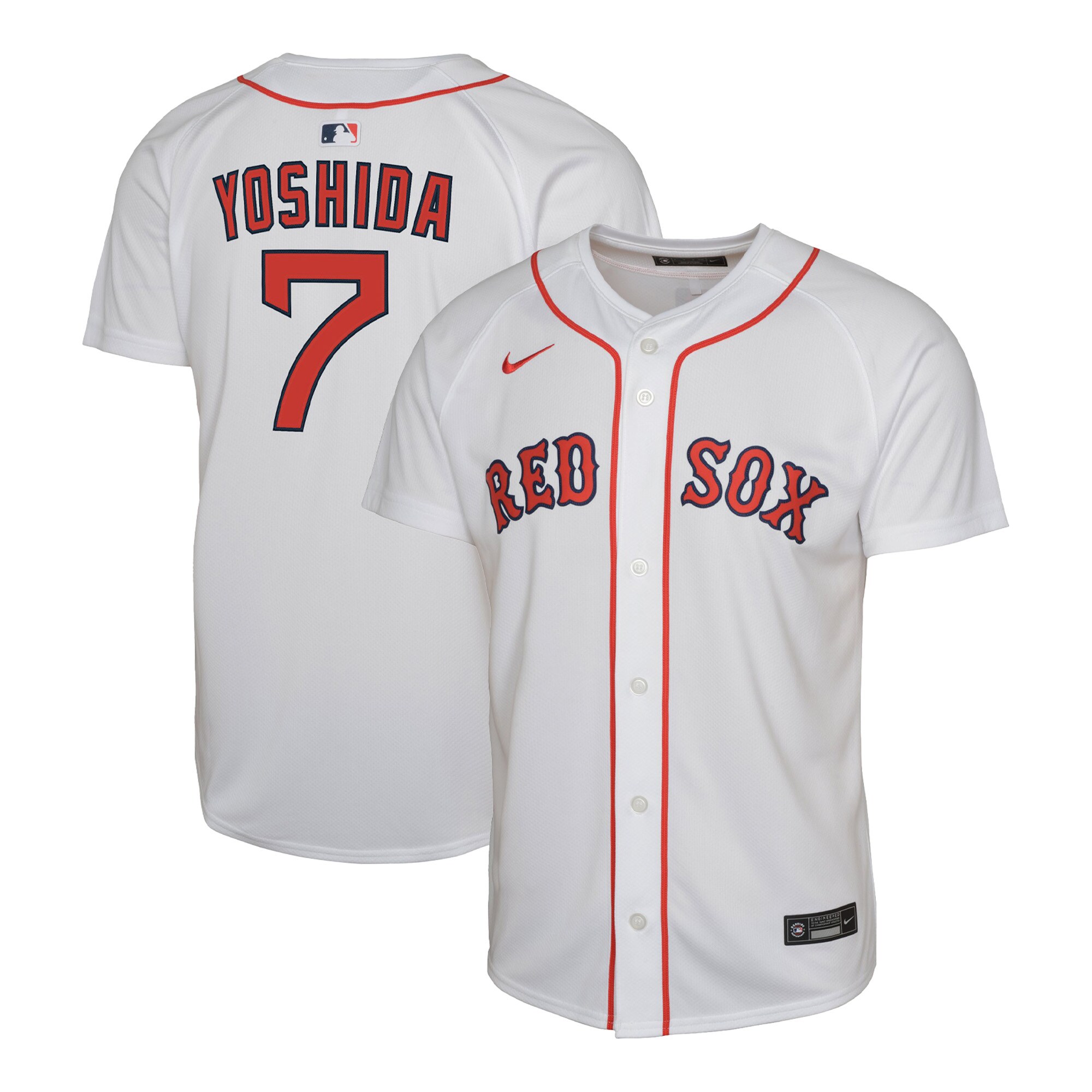 Boston Red Sox Masataka Yoshida White Home Player MLB Jersey Youth