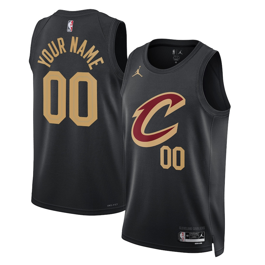 Cleveland Cavaliers 2023/24 Statement Swingman Custom Black NBA Jersey Men's