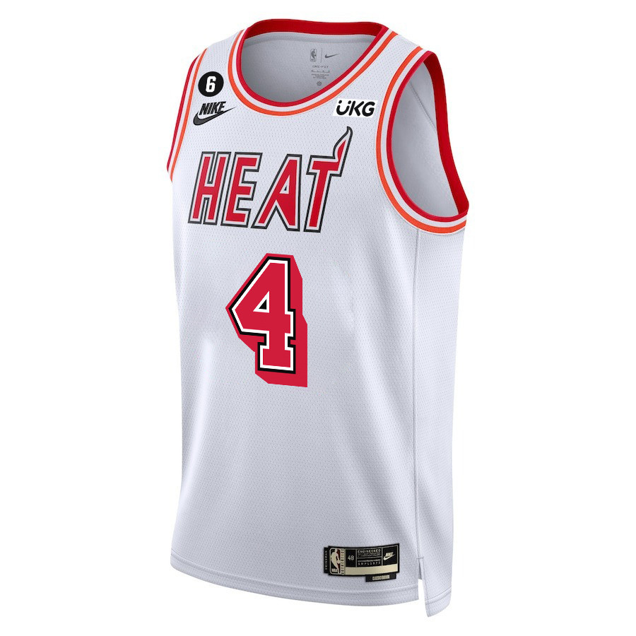 Victor Oladipo 4 Miami Heat Final Champions 2023 Swingman Classic Editio White NBA Jersey Men's