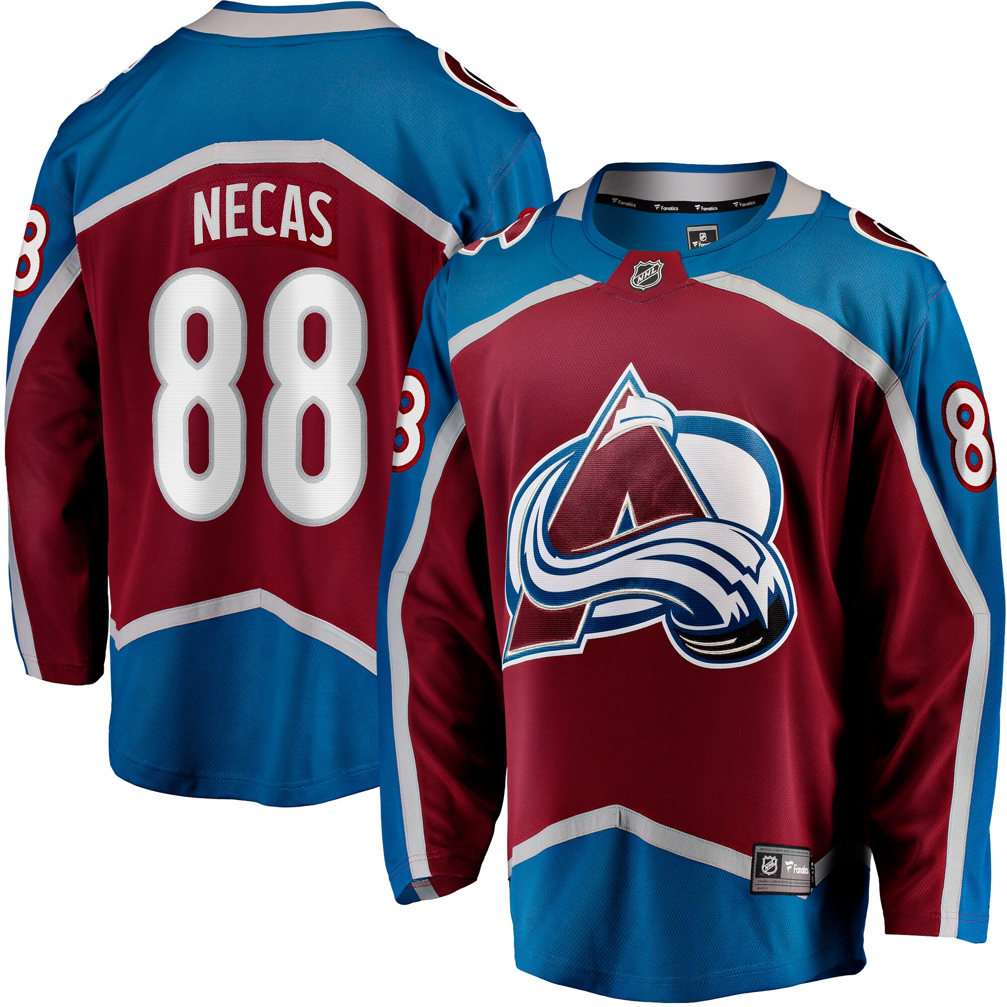 Colorado Avalanche Martin Necas Burgundy Breakaway Player NHL Jersey Men's
