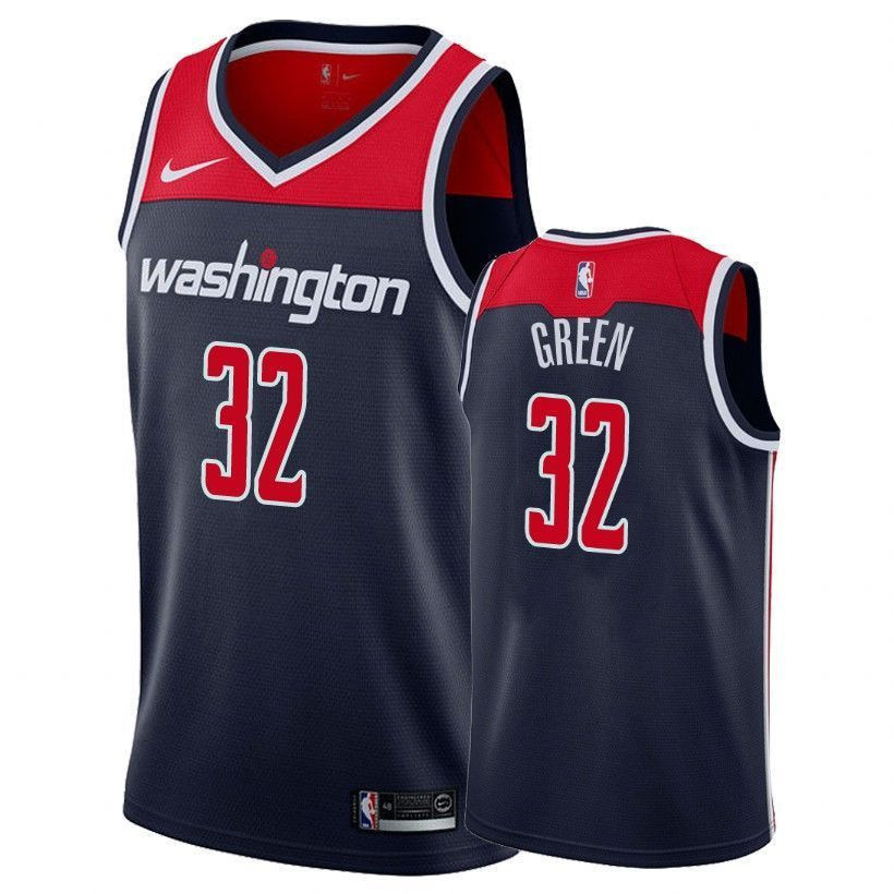 Washington Wizards Jeff Green 32 Statet Navy NBA Jersey Men's