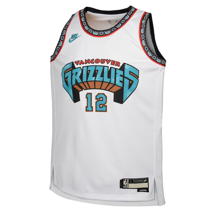 Ja Morant 12 Memphis Grizzlies 2024/25 Swingman White Classic Edition NBA Jersey Youth