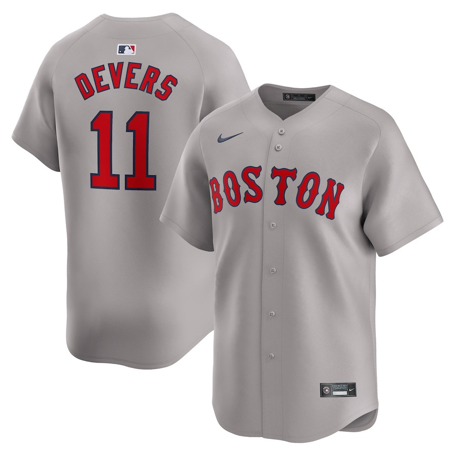 Rafael Devers 11 Boston Red Sox Away Limited Player Gray MLB Jersey Men's