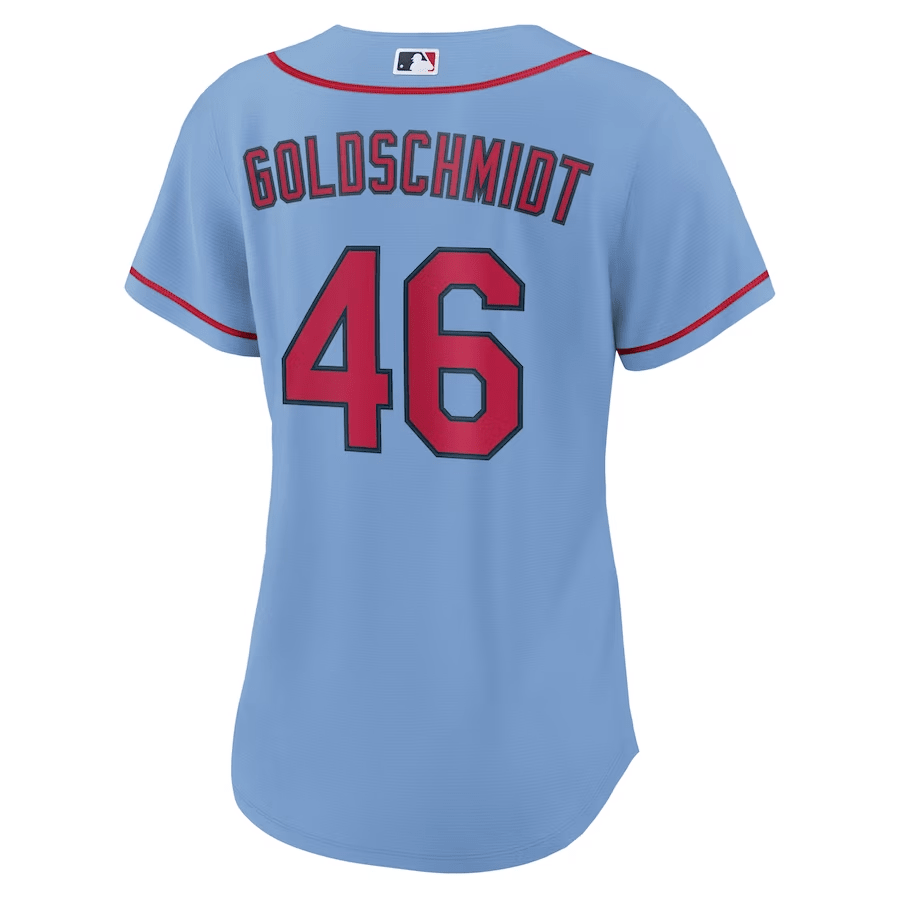 Paul Goldschmidt 46 St. Louis Cardinals Alternate Light Blue MLB Jersey Women's