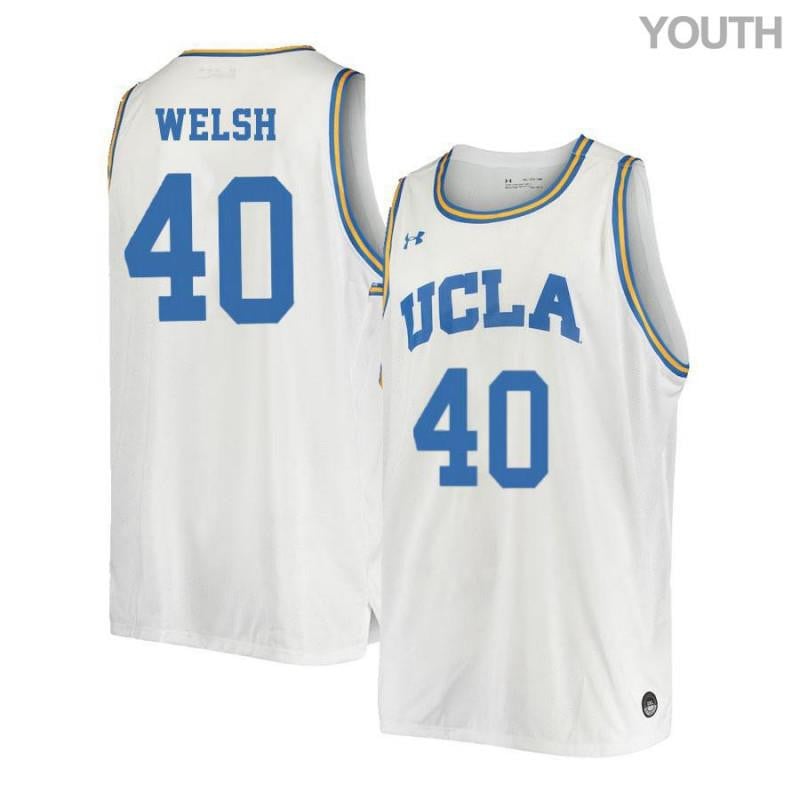 40 Thomas Wels White Retro Elite UCLA Bruins NCAA Jersey Youth