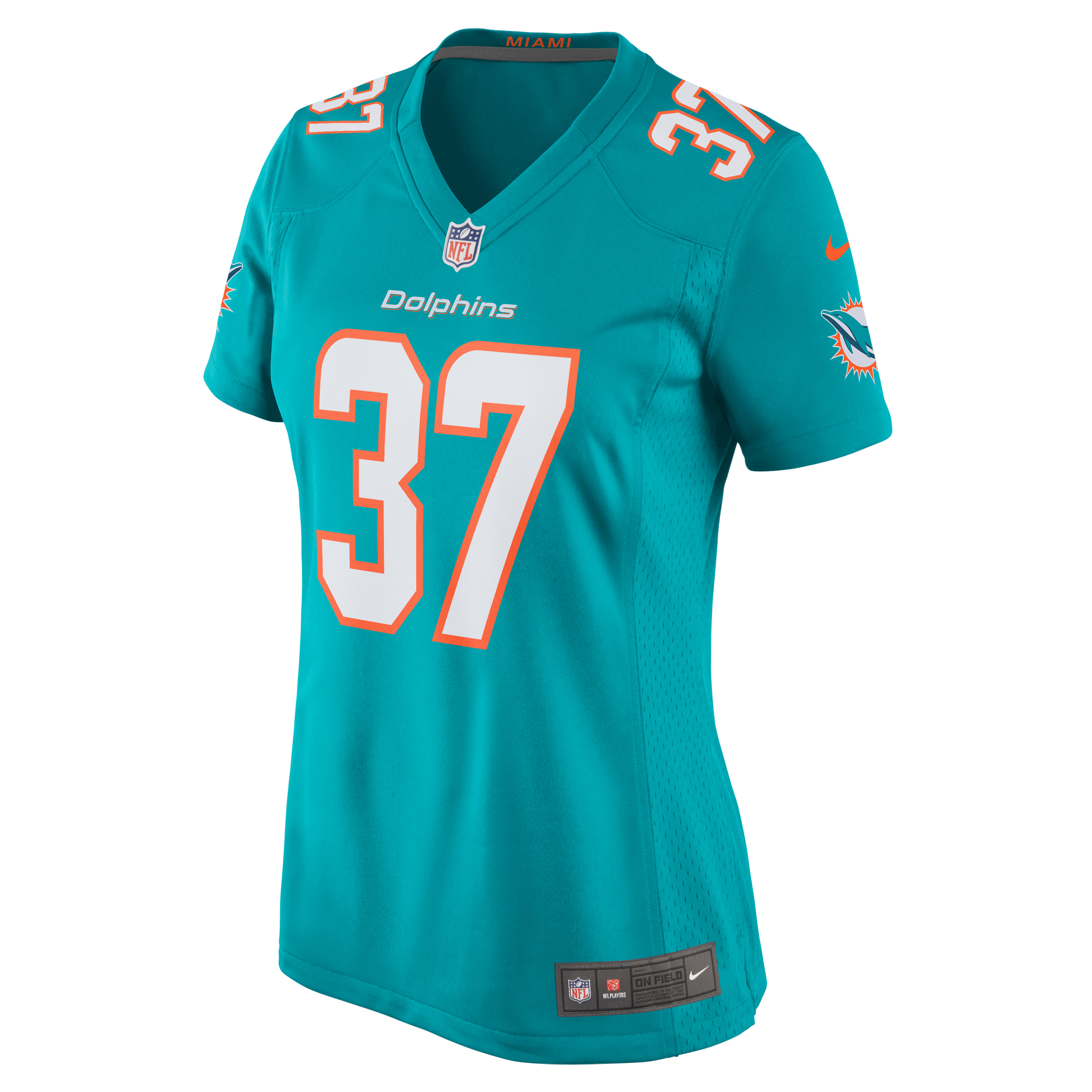 Miami Dolphins Jake Funk Aqua Game NFL Jersey Women's
