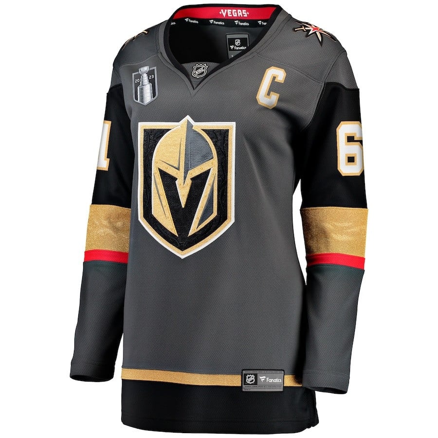 Mark Stone 61 Vegas Golden Knights 2023 Stanley Cup Final Alternate Breakaway Player Black NHL Jersey Women's