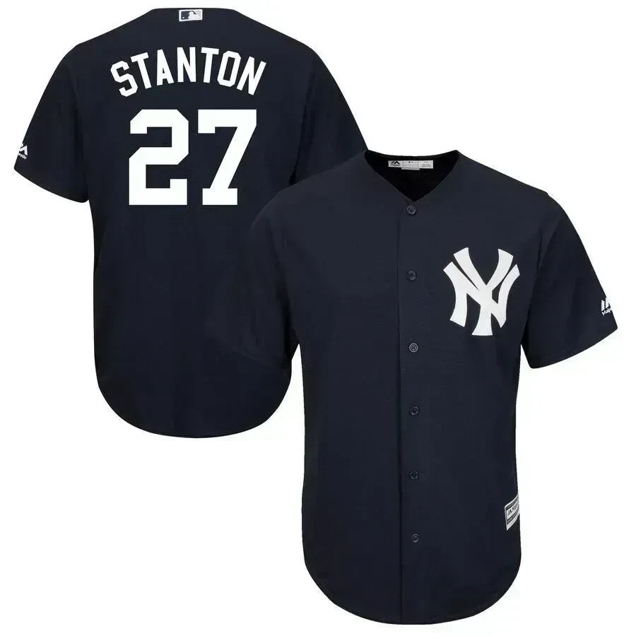 Giancarlo Stanton New York Yankees Player Navy MLB Jersey Men's