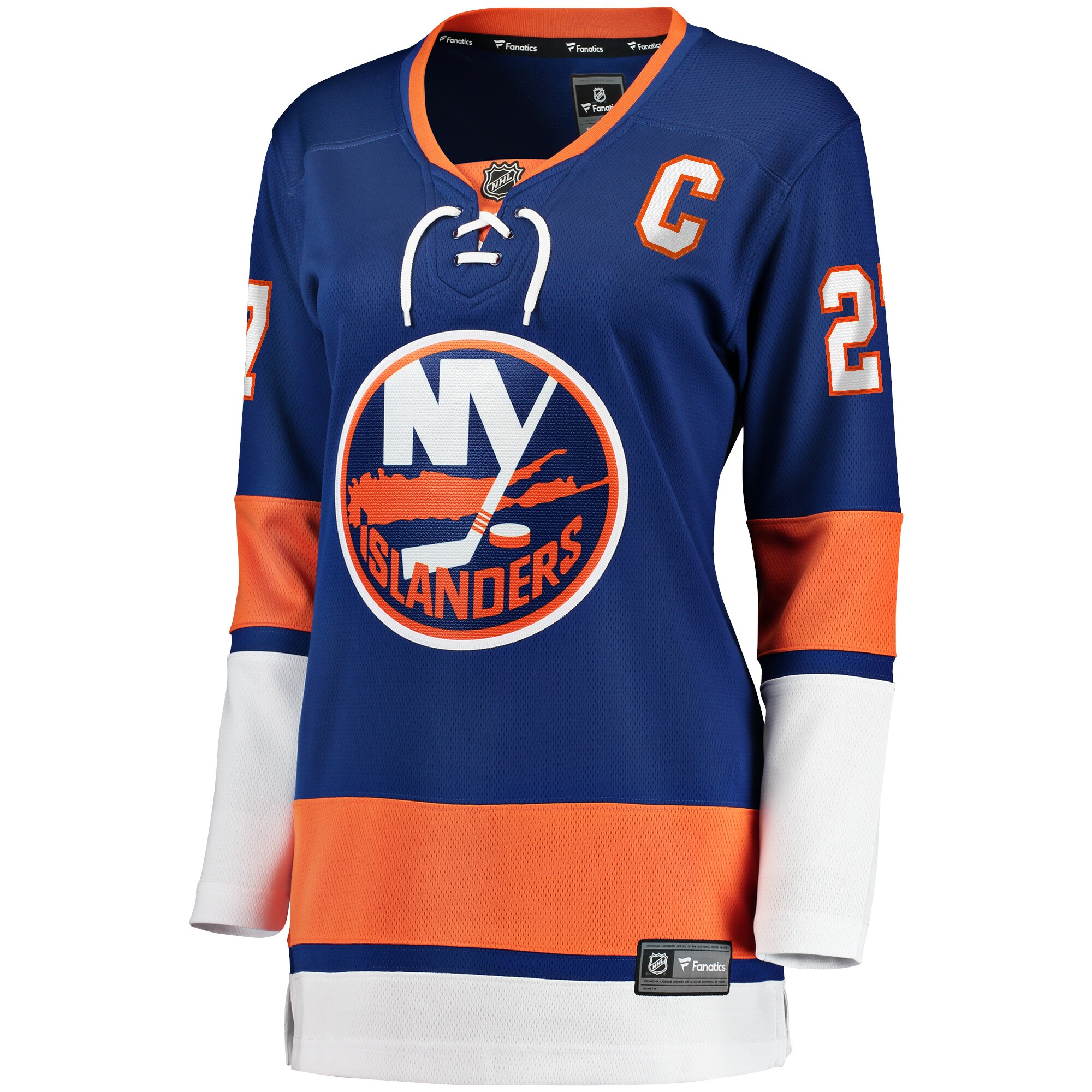 New York Islanders Anders Lee Royal Home Captain Patch Breakaway Player NHL Jersey Women's