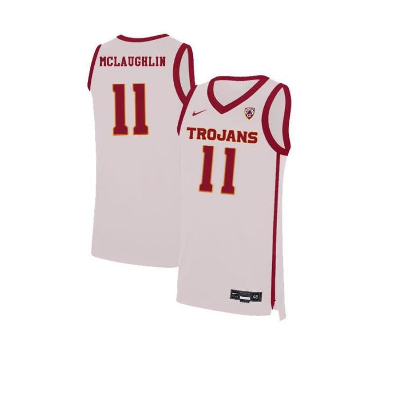 11 Jordan McLaughli White Elite USC Trojans NCAA Jersey Men's