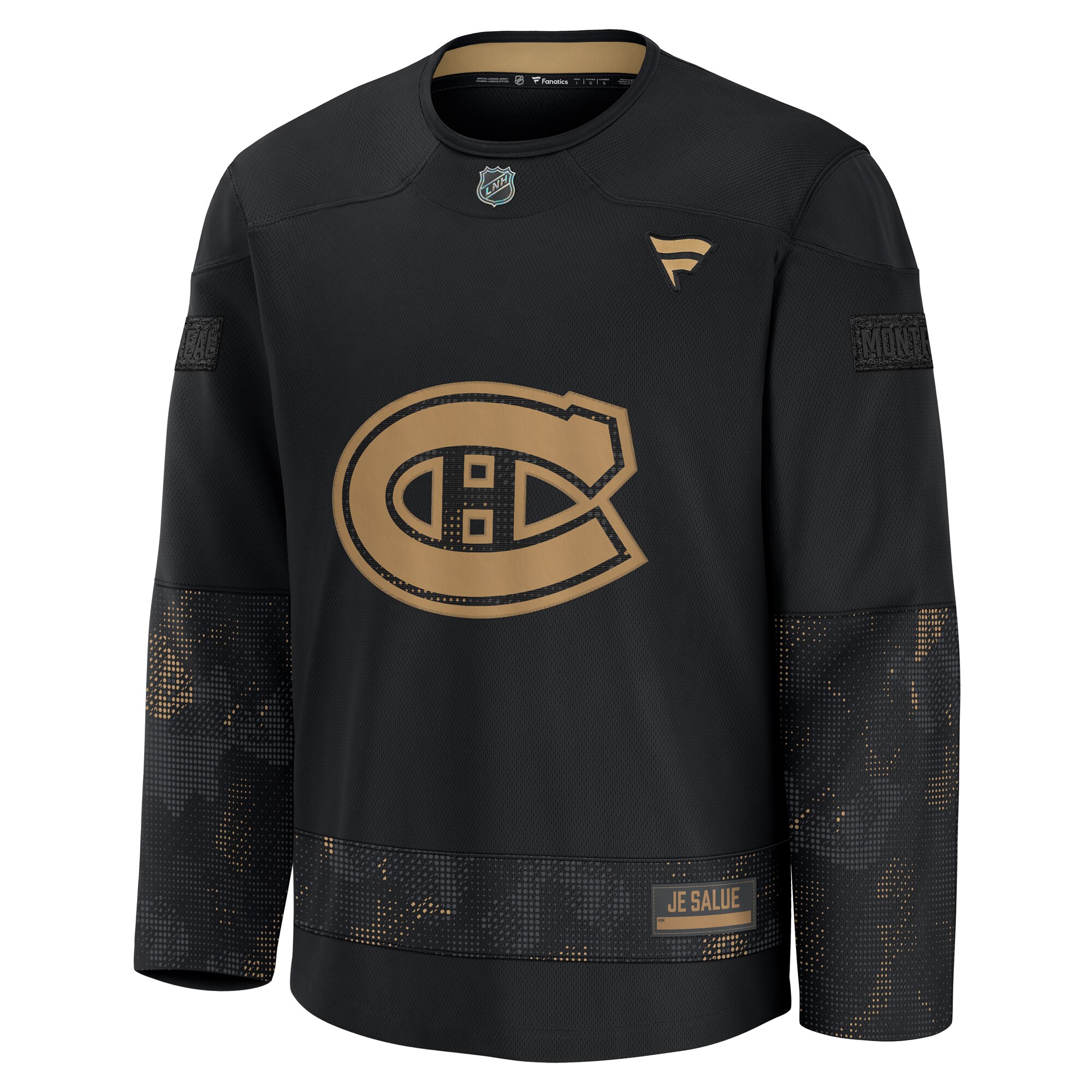 Montreal Canadiens Black 2024 Military Appreciation Practice NHL Jersey Men's