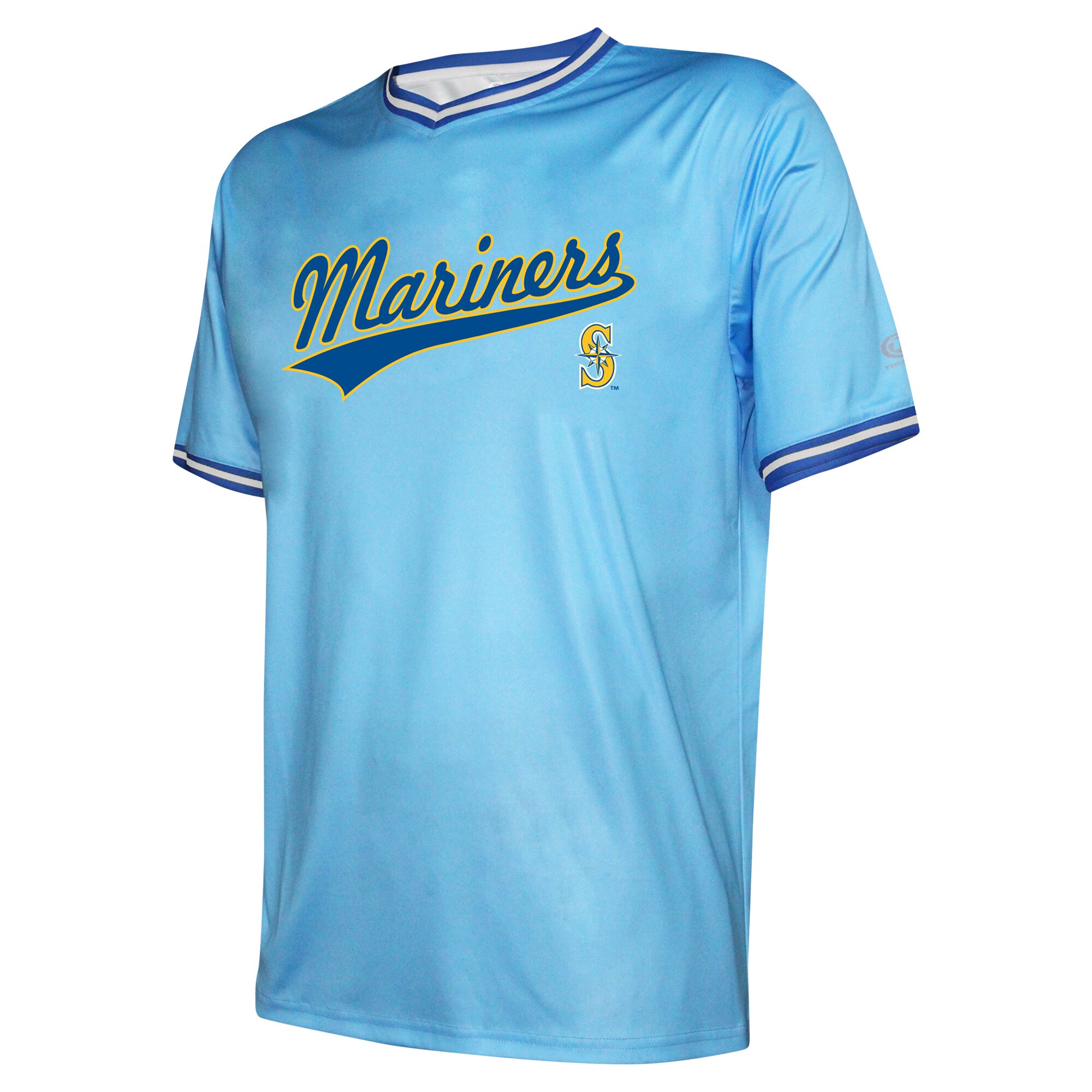Seattle Mariners Stitches Light Blue Cooperstown Collection Team MLB Jersey Men's