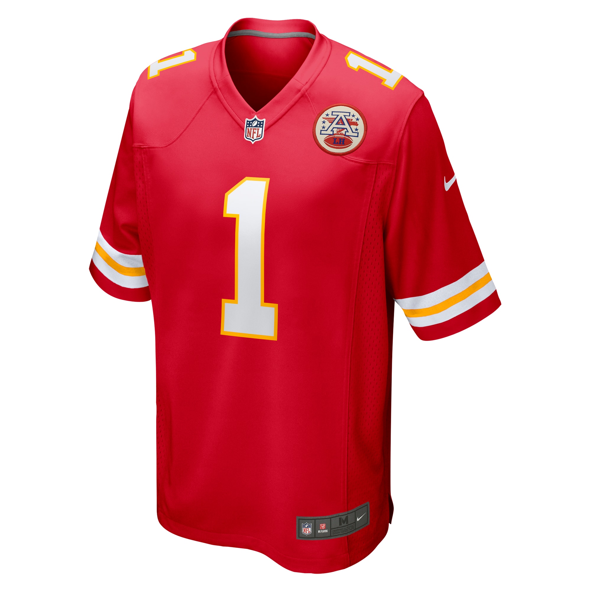 Kansas City Chiefs Number 1 Dad Red Game NFL Jersey Men's