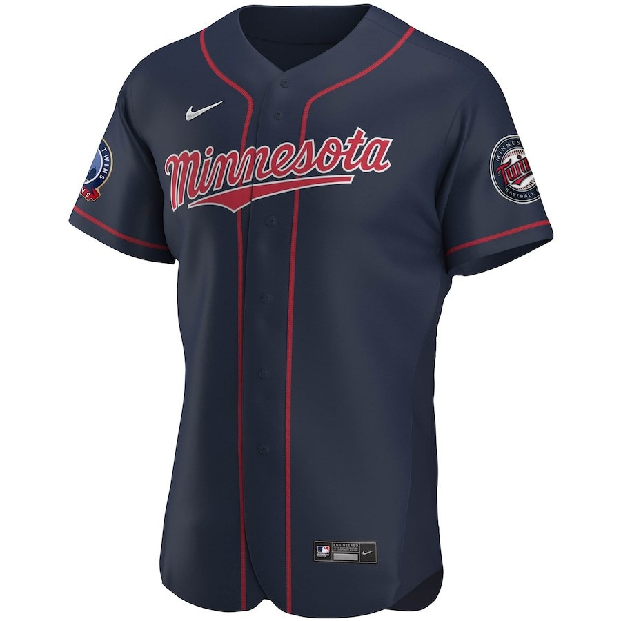 Minnesota Twins 60th Season Alternate Team Elite Navy MLB Jersey Men's