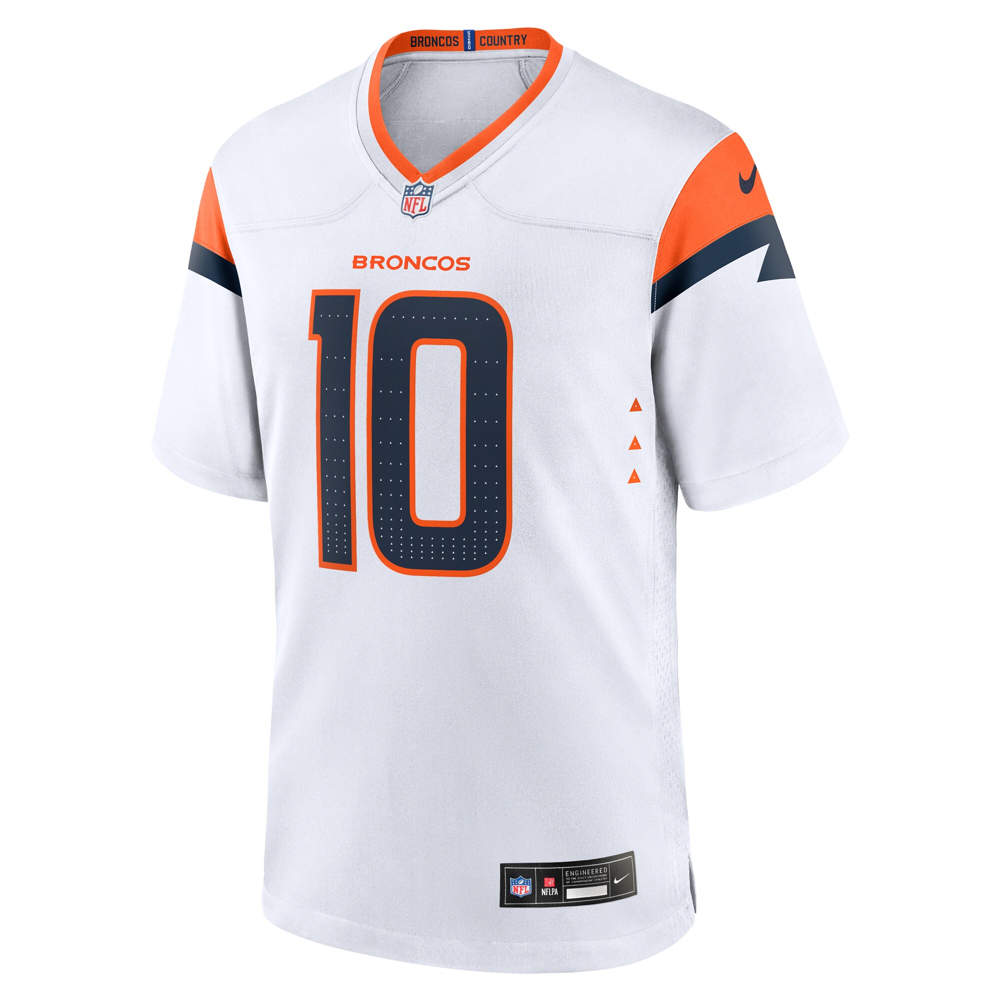 Denver Broncos Bo Nix White Game NFL Jersey Men's