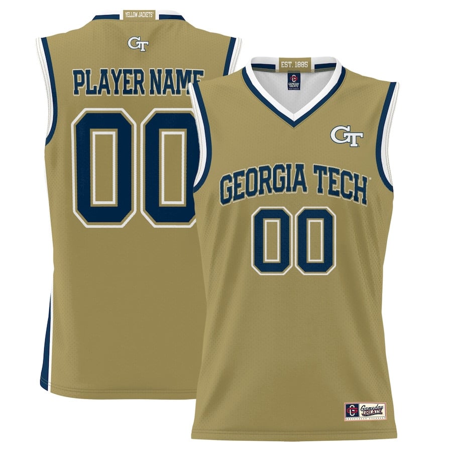 Georgia Tech Yellow Jackets NIL Custom Gold NCAA Jersey Men's