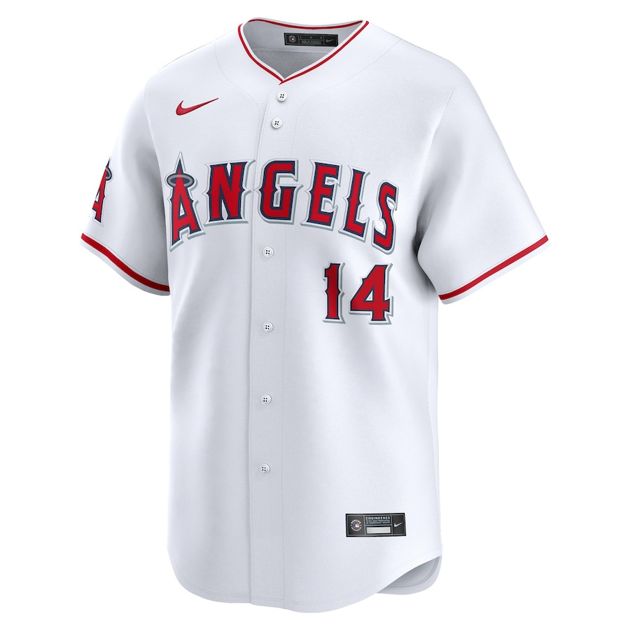 Logan O'Hoppe 14 Los Angeles Angels Home Limited White MLB Jersey Men's
