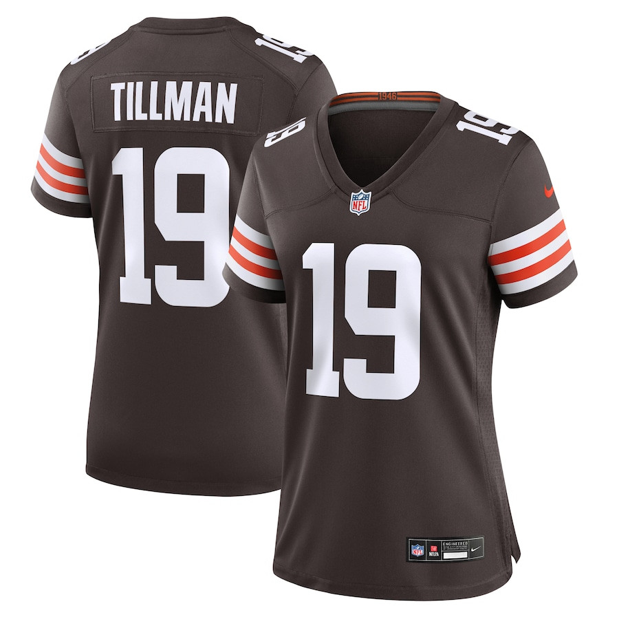 Cedric Tillman 19 Cleveland Browns Game Brown NFL Jersey Women's