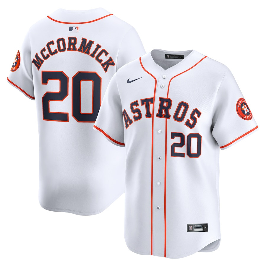 Chas McCormick 20 Houston Astros Home Limited Player White MLB Jersey Men's