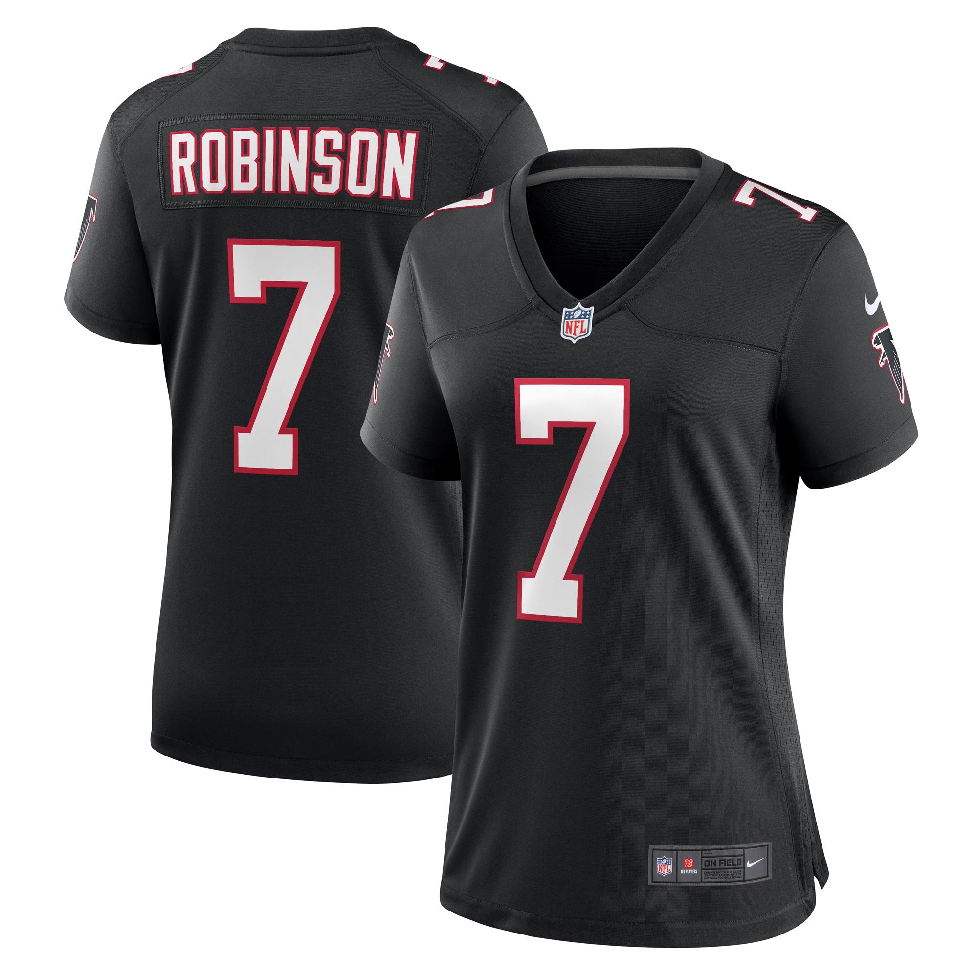 Atlanta Falcons Bijan Robinson Black Alternate Game NFL Jersey Women's