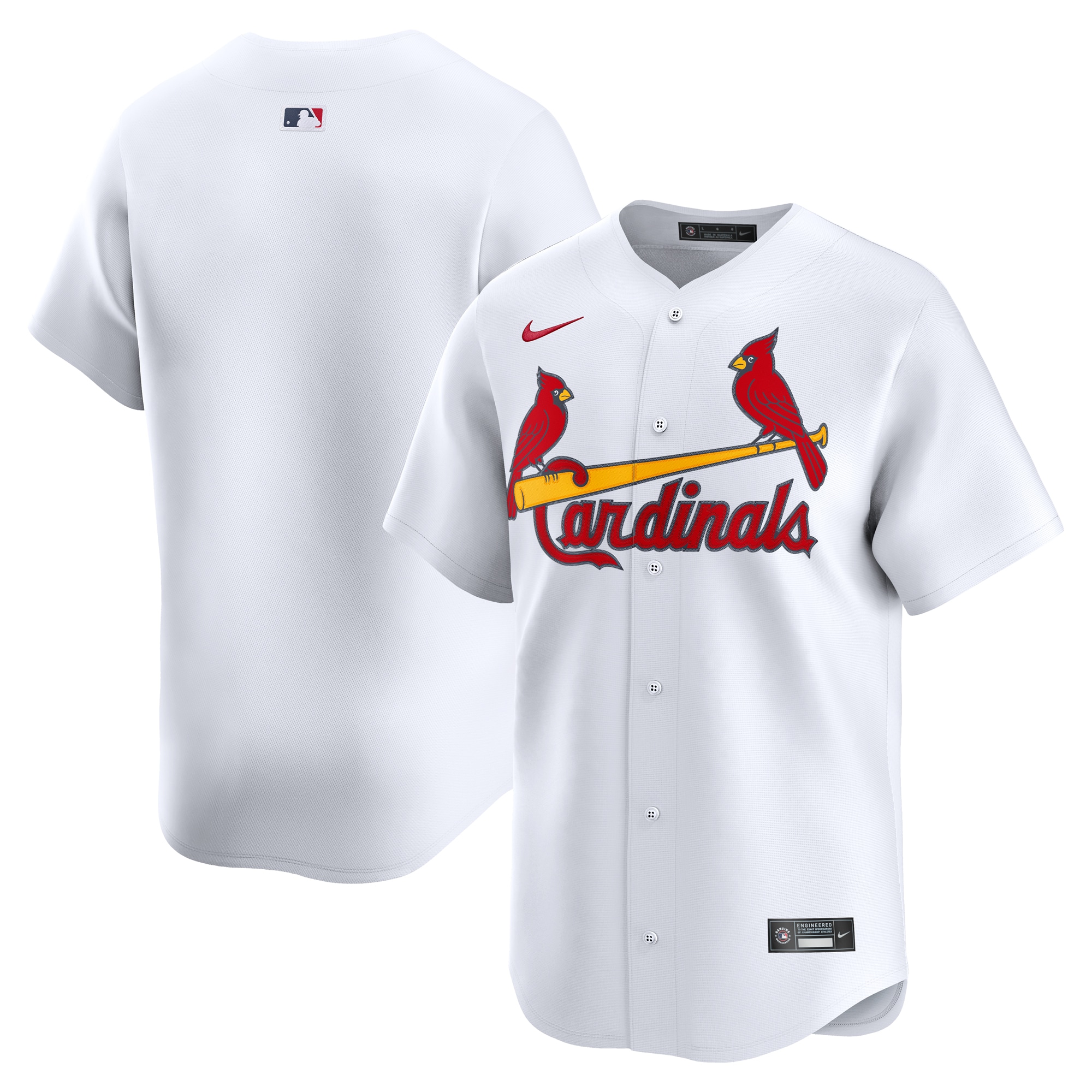 St. Louis Cardinals White Home Limited MLB Jersey Men's