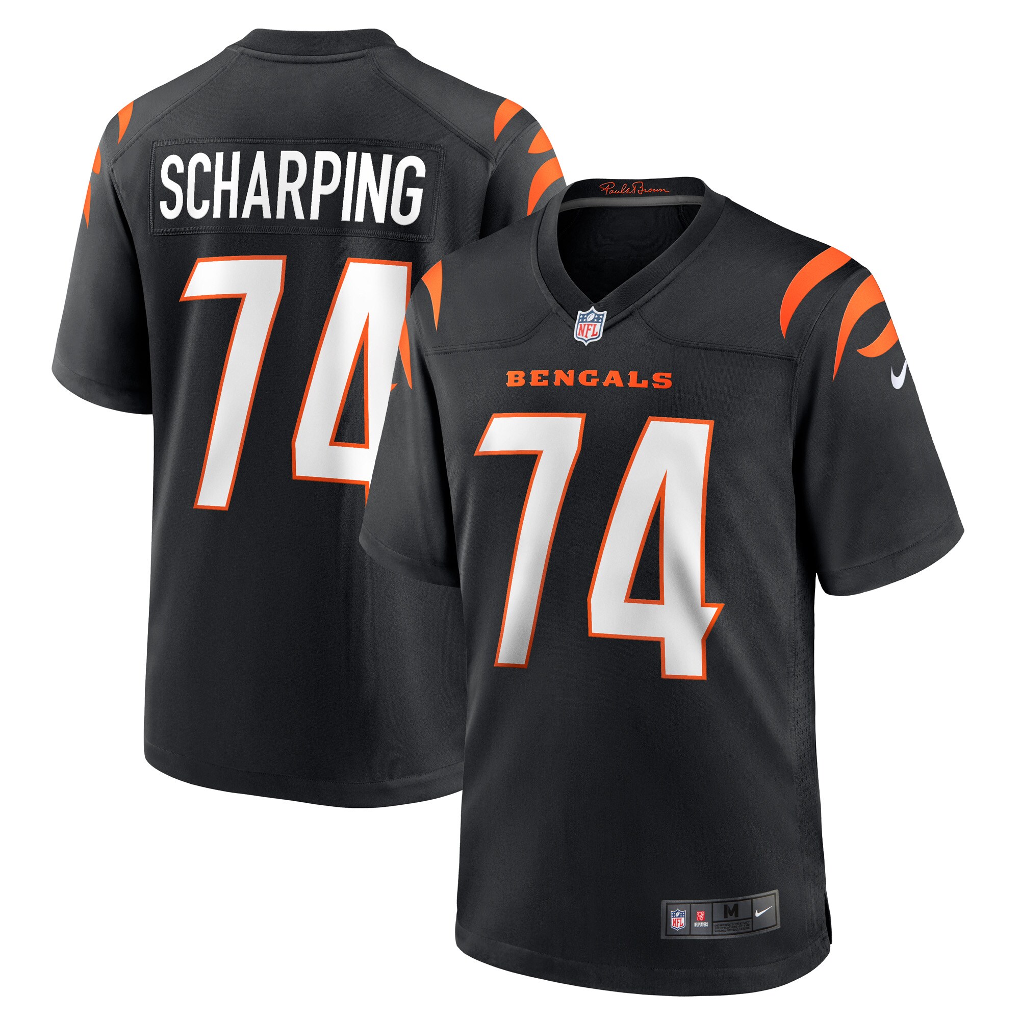 Cincinnati Bengals Max Scharping Black Game Player NFL Jersey Men's