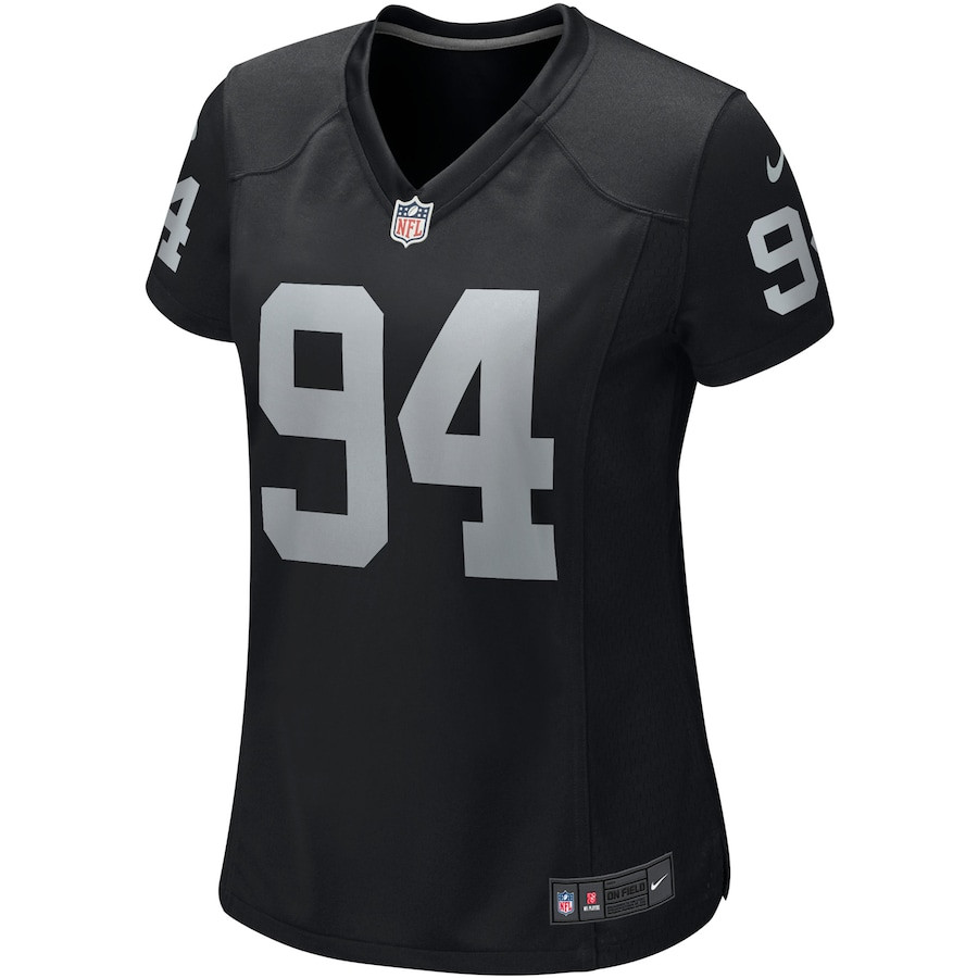 Carl Nassib 94 Las Vegas Raiders Game Black NFL Jersey Women's