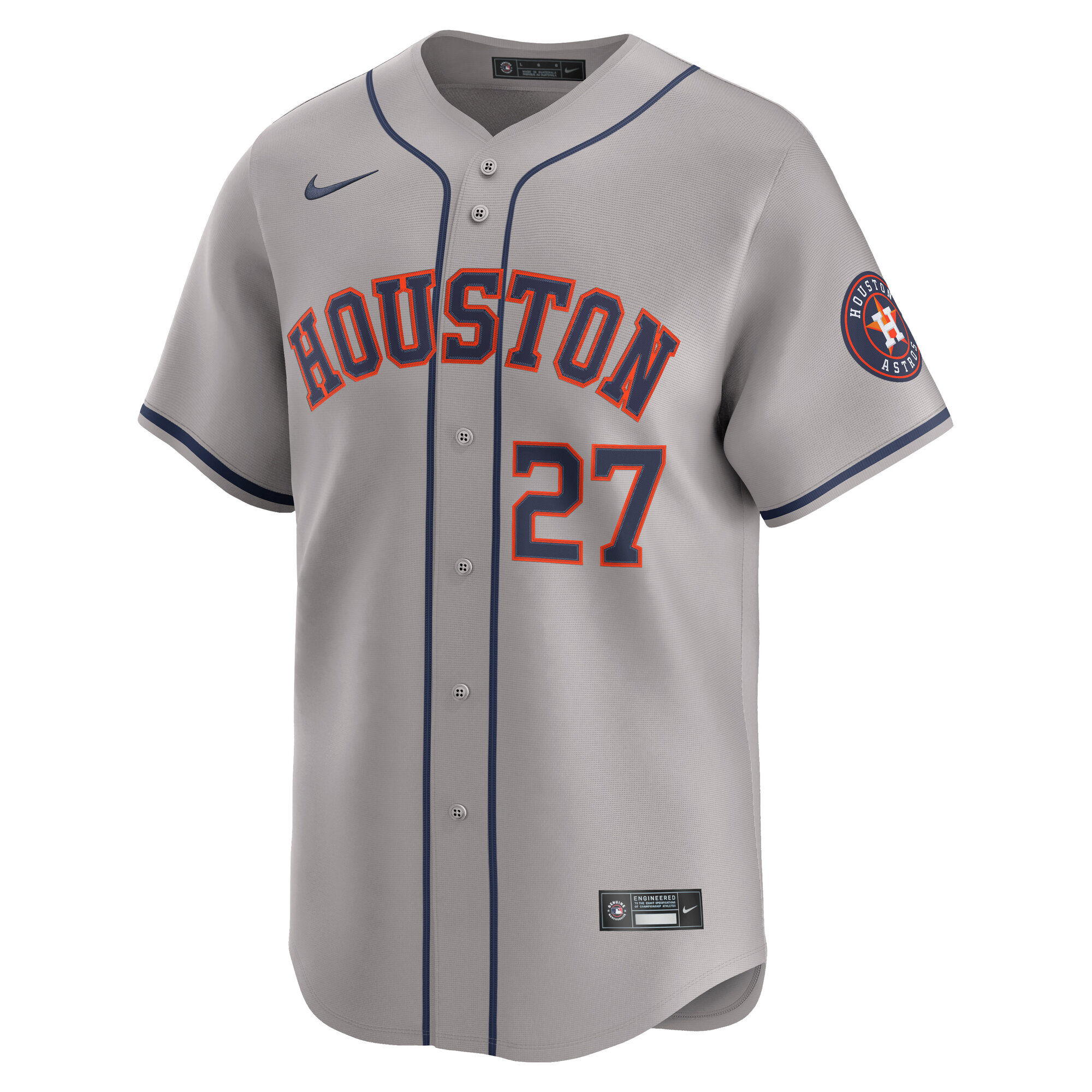 Houston Astros Jose Altuve Gray Road Limited Player MLB Jersey Men's