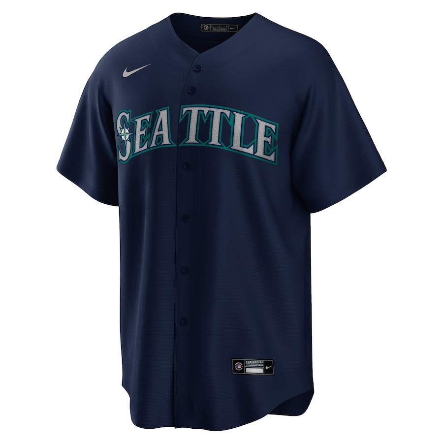 Julio Rodriguez 44 Seattle Mariners Player Navy MLB Jersey Men's