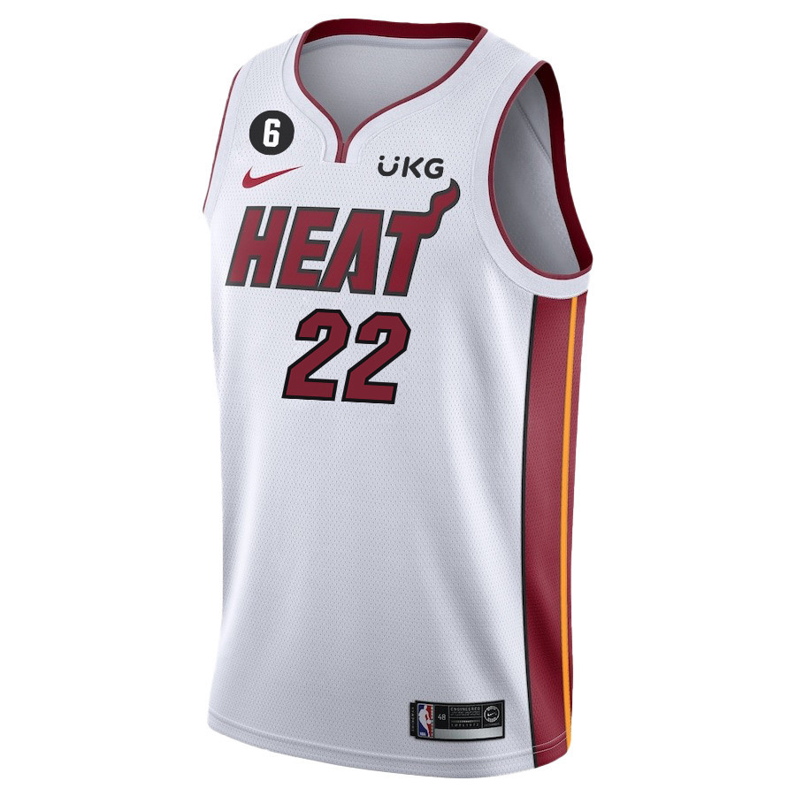 Jimmy Butler 22 Miami Heat Final Champions 2023 Swingman White NBA Jersey Men's