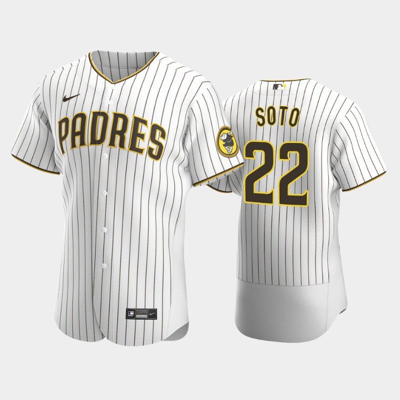 San Diego Padres Juan Soto 22 Home White MLB Jersey Men's