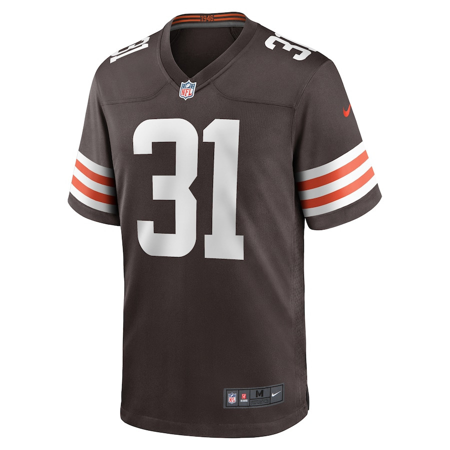 Vincent Gray 31 Cleveland Browns Team Game Brown NFL Jersey Men's