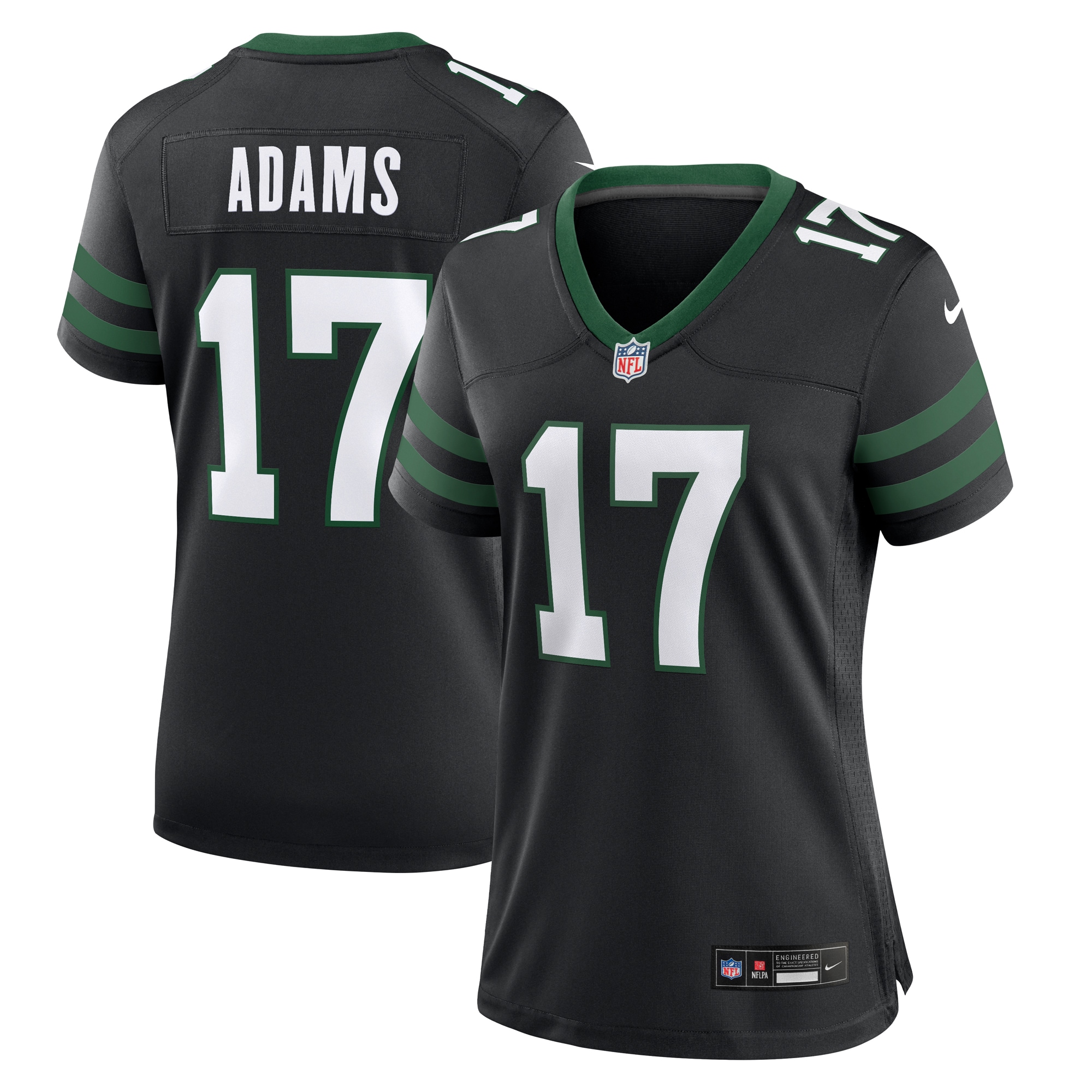 New York Jets Davante Adams Legacy Black Alternate Game NFL Jersey Women's