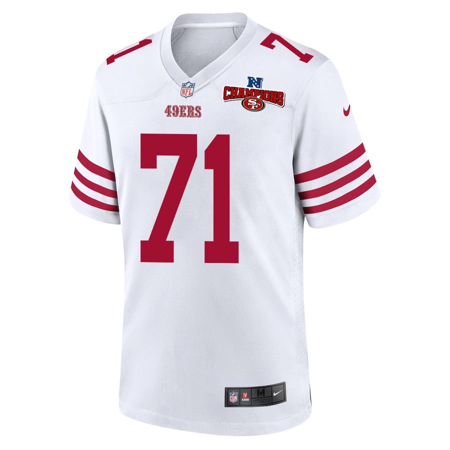 Trent Williams 71 San Francisco 49ers NFC Champions Patch Game White NFL Jersey Men's