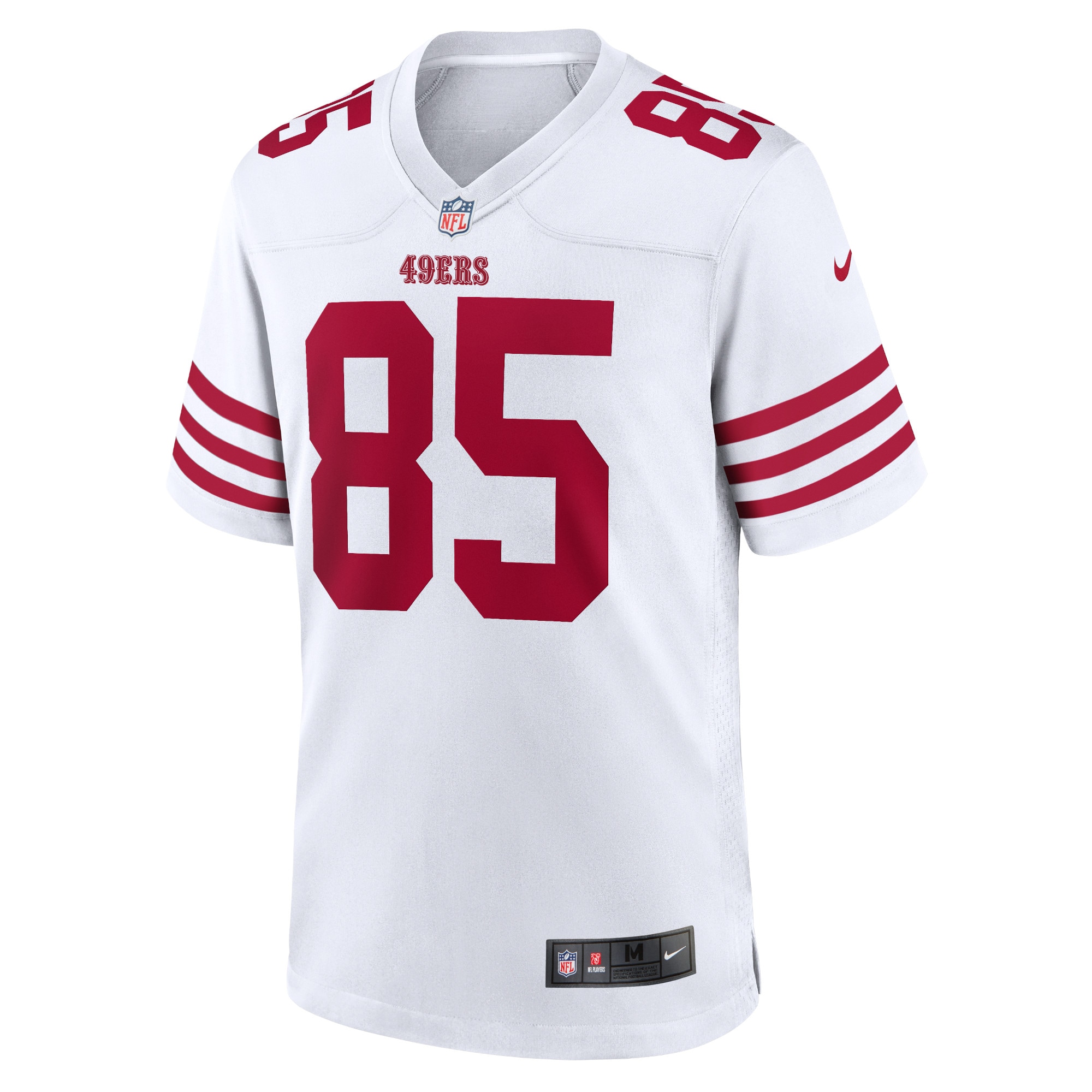 San Francisco 49ers George Kittle White Player Game NFL Jersey Men's